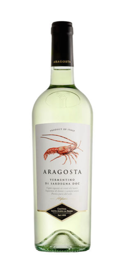 ARAGOSTA VERMENTINO DI SARDEGNA D.O.C.-  75 CL- Cantina Santa Maria La Palma