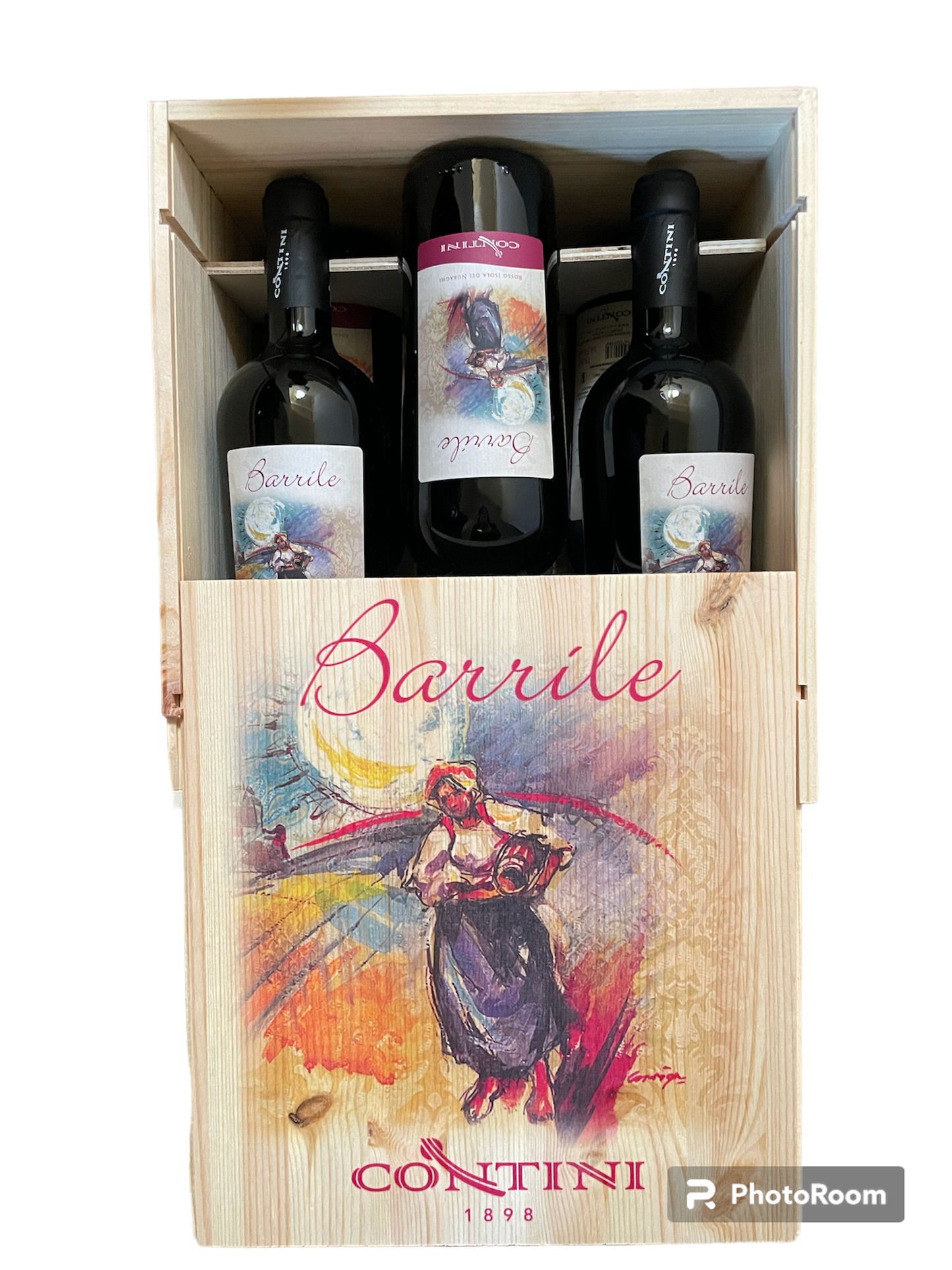 Confezione regalo Barrile Cantina Contini Isola dei Nuraghi IGT- 6 bottiglie da 0,75l